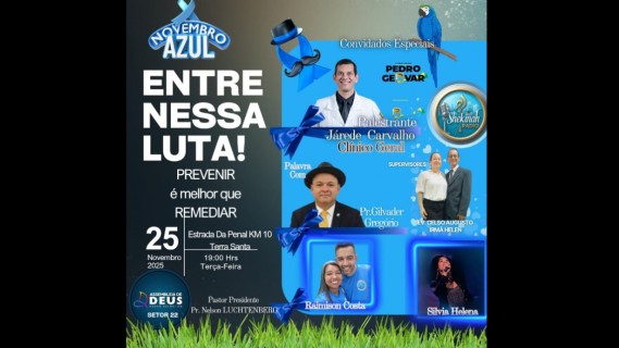 Entre Nessa Luta Novembro Azul 2025