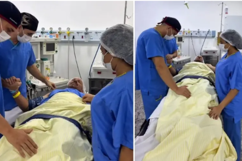 Paciente ora por médicos antes de cirurgia: “Que se cumpra a Tua vontade através deles”